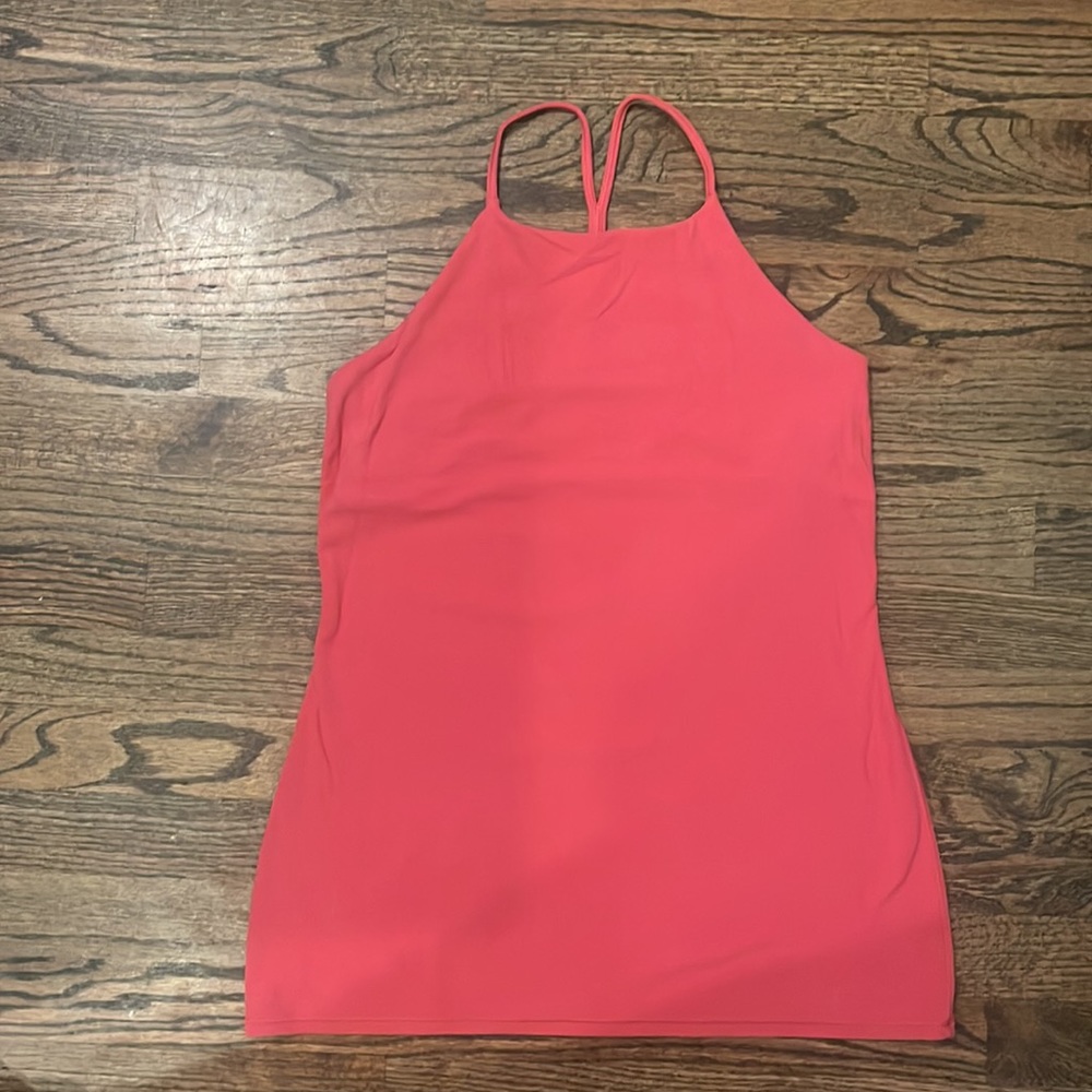 Lululemon Power Y tank size 8-10 dark pink